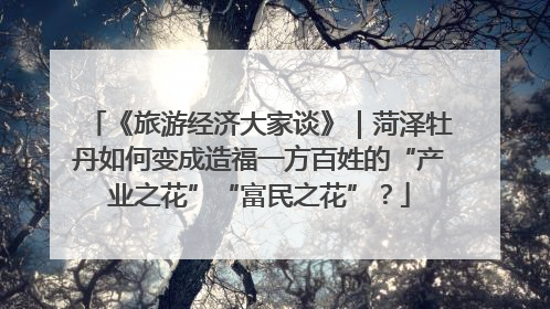 《旅游经济大家谈》｜菏泽牡丹如何变成造福一方百姓的“产业之花”“富民之花”？