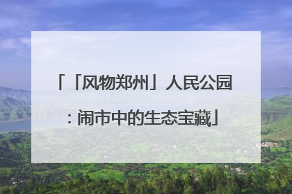 「风物郑州」人民公园：闹市中的生态宝藏