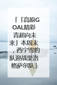「高原GOAL精彩 青超向未来」本周末，西宁雪豹队迎战果洛格萨尔队