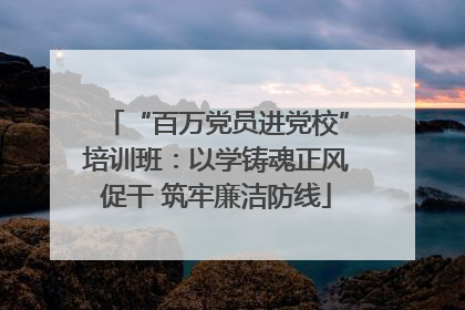 “百万党员进党校”培训班：以学铸魂正风促干 筑牢廉洁防线