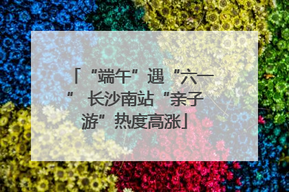“端午”遇“六一” 长沙南站“亲子游”热度高涨