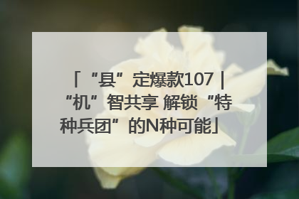 “县”定爆款107｜“机”智共享 解锁“特种兵团”的N种可能