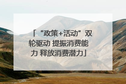 “政策+活动”双轮驱动 提振消费能力 释放消费潜力