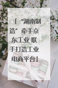 “湖南制造”牵手京东工业 联手打造工业电商平台