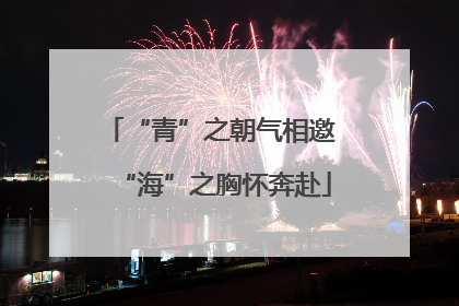 “青”之朝气相邀 “海”之胸怀奔赴