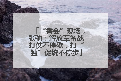 “香会”现场，张弛：解放军备战打仗不停歇，打“独”促统不停步