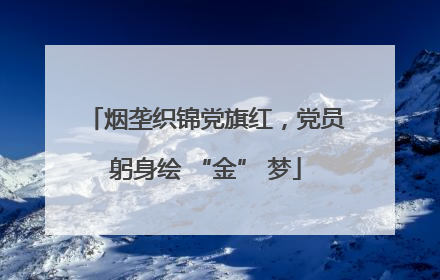 烟垄织锦党旗红，党员躬身绘 “金” 梦