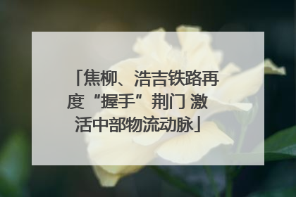 焦柳、浩吉铁路再度“握手”荆门 激活中部物流动脉