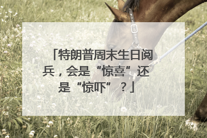特朗普周末生日阅兵，会是“惊喜”还是“惊吓”？