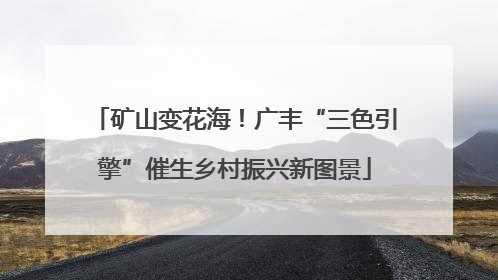 矿山变花海！广丰“三色引擎”催生乡村振兴新图景