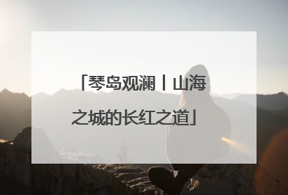 琴岛观澜丨山海之城的长红之道