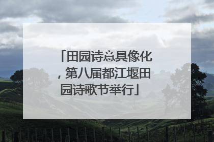 田园诗意具像化，第八届都江堰田园诗歌节举行