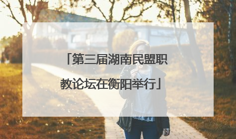 第三届湖南民盟职教论坛在衡阳举行