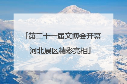 第二十一届文博会开幕 河北展区精彩亮相