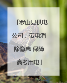 罗山县供电公司：带电消除隐患 保障高考用电
