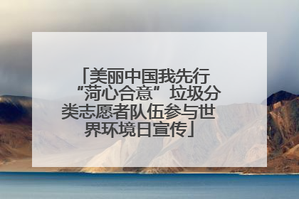 美丽中国我先行 “菏心合意”垃圾分类志愿者队伍参与世界环境日宣传