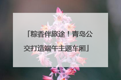 粽香伴旅途！青岛公交打造端午主题车厢