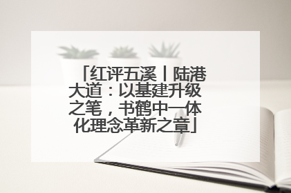 红评五溪丨陆港大道：以基建升级之笔，书鹤中一体化理念革新之章