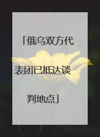 俄乌双方代表团已抵达谈判地点