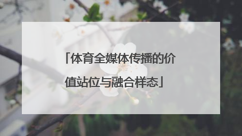 体育全媒体传播的价值站位与融合样态