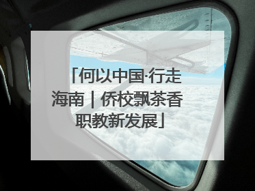 何以中国·行走海南｜侨校飘茶香 职教新发展