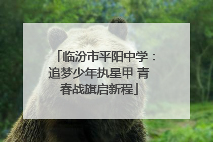 临汾市平阳中学：追梦少年执星甲 青春战旗启新程