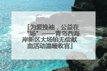 为爱挽袖，公益在“场”——青岛西海岸新区大场镇无偿献血活动温暖收官