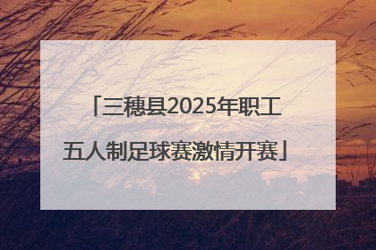 三穗县2025年职工五人制足球赛激情开赛
