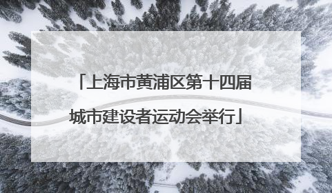 上海市黄浦区第十四届城市建设者运动会举行