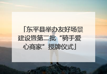 东平县举办友好场景建设暨第二批“骑手爱心商家”授牌仪式