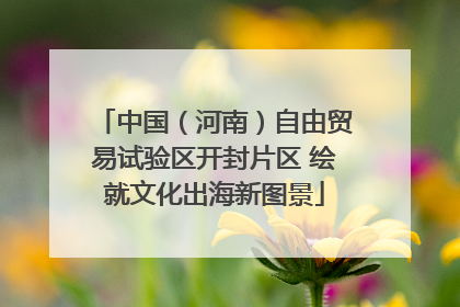 中国（河南）自由贸易试验区开封片区 绘就文化出海新图景