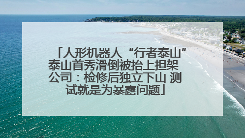 人形机器人“行者泰山”泰山首秀滑倒被抬上担架 公司：检修后独立下山 测试就是为暴露问题