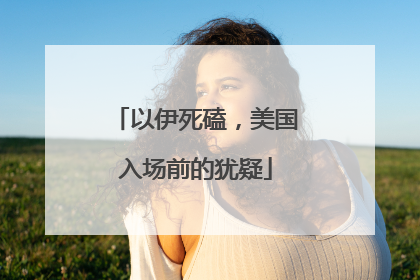 以伊死磕，美国入场前的犹疑