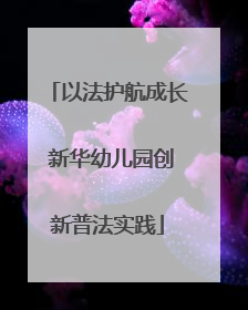 以法护航成长 新华幼儿园创新普法实践