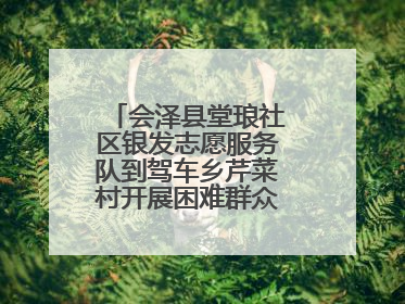 会泽县堂琅社区银发志愿服务队到驾车乡芹菜村开展困难群众慰问帮扶活动