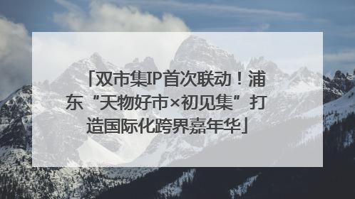 双市集IP首次联动！浦东“天物好市×初见集”打造国际化跨界嘉年华