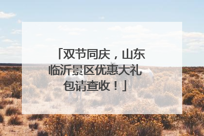 双节同庆，山东临沂景区优惠大礼包请查收！
