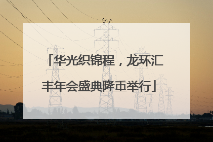 华光织锦程，龙环汇丰年会盛典隆重举行