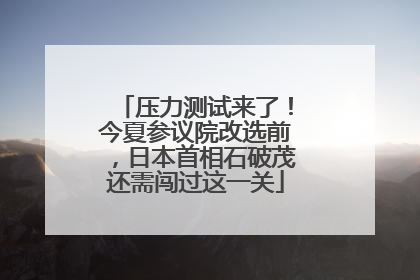 压力测试来了！今夏参议院改选前，日本首相石破茂还需闯过这一关