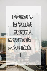 全城动员、扮靓江城，武汉万人清洁行动擦亮文明底色