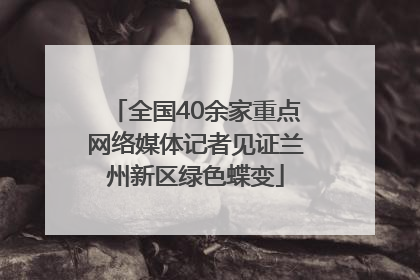 全国40余家重点网络媒体记者见证兰州新区绿色蝶变