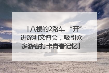 八楼的2路车 “开” 进深圳文博会，吸引众多游客打卡青春记忆