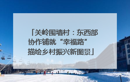 关岭围墙村：东西部协作铺就“幸福路” 描绘乡村振兴新图景