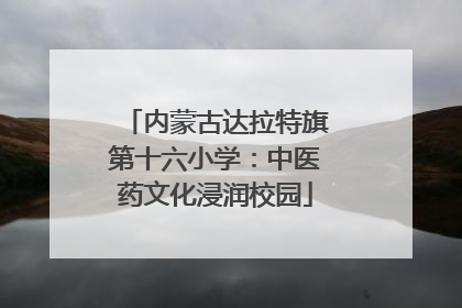 内蒙古达拉特旗第十六小学：中医药文化浸润校园