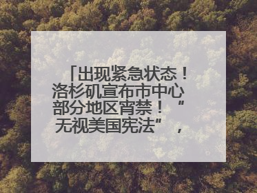 出现紧急状态！洛杉矶宣布市中心部分地区宵禁！“无视美国宪法”，美民主党议员批评特朗普