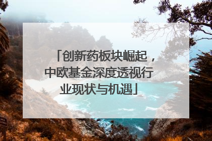 创新药板块崛起，中欧基金深度透视行业现状与机遇