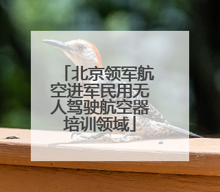北京领军航空进军民用无人驾驶航空器培训领域
