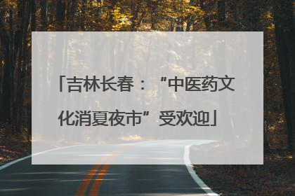 吉林长春：“中医药文化消夏夜市”受欢迎