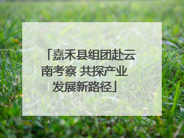嘉禾县组团赴云南考察 共探产业发展新路径
