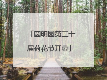 圆明园第三十届荷花节开幕